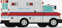 漂亮救护车创意救护车卡通救护车矢量图图标高清图片