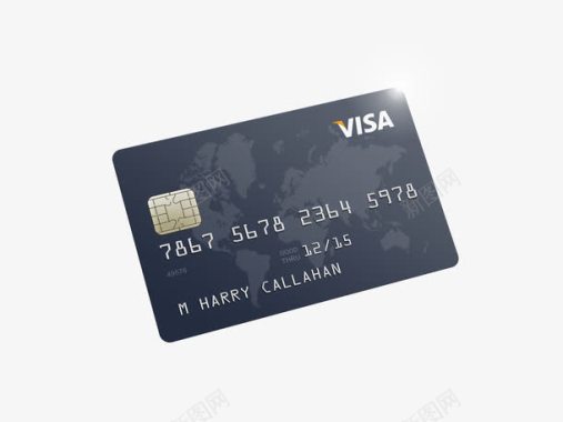 信用卡盒黑色信用卡图标图标