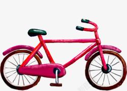 粉色脚蹬可爱自行车素材