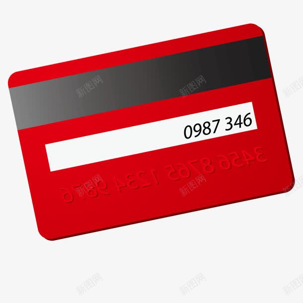 红色银行卡矢量图ai免抠素材_88icon https://88icon.com 卡 红色 银行卡 矢量图
