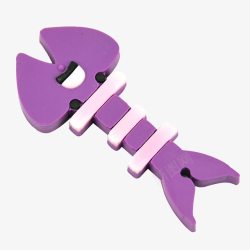 紫色鱼骨玩具素材