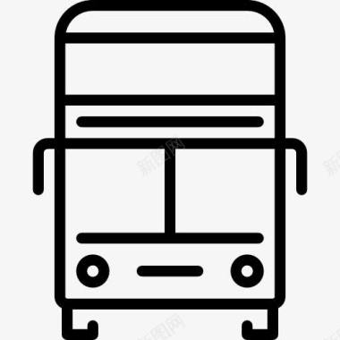 双层观光巴士双层巴士图标图标