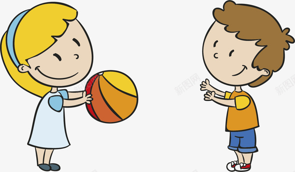 儿童节玩球的小朋友png免抠素材_88icon https://88icon.com 儿童节 女孩 开心 玩球的小朋友 玩耍 男孩