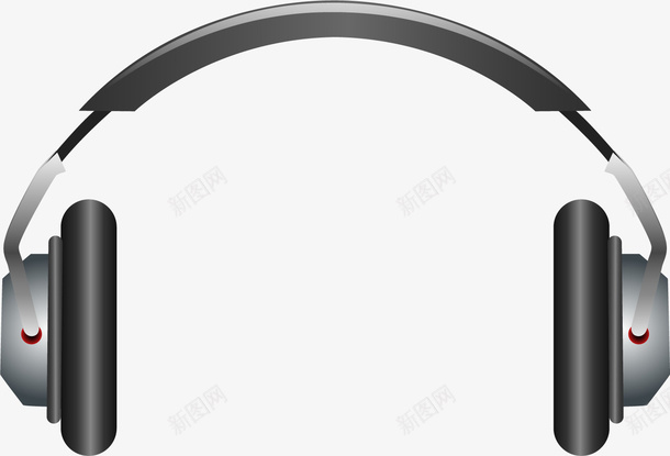 黑色简约耳机装饰图案png免抠素材_88icon https://88icon.com 免抠PNG 简约 耳机 装饰图案 黑色