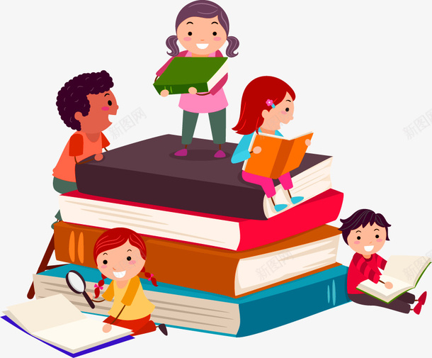 红色卡通儿童书籍装饰图案png免抠素材_88icon https://88icon.com 书籍 儿童 免抠PNG 卡通 红色 装饰图案
