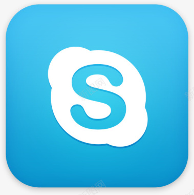 扁平化手机图标设计手机skype应用logo图标图标