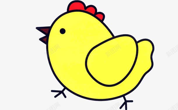 手绘黄色小鸡png免抠素材_88icon https://88icon.com 动物 动物素材 小鸡 小鸡图片 手绘卡通 黄色
