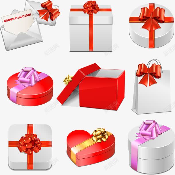 圣诞节礼物盒png免抠素材_88icon https://88icon.com 卡通礼盒 圣诞节 圣诞节礼物盒 矢量礼盒 礼物盒 红色礼盒 节日礼盒