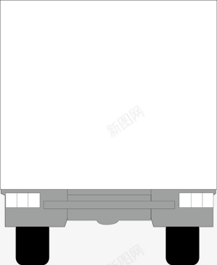 白色货车矢量图图标图标