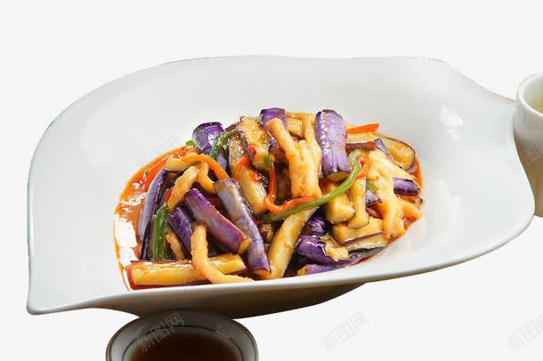 鱼香茄子png免抠素材_88icon https://88icon.com 紫皮茄子 蒜 蚝油 青红椒