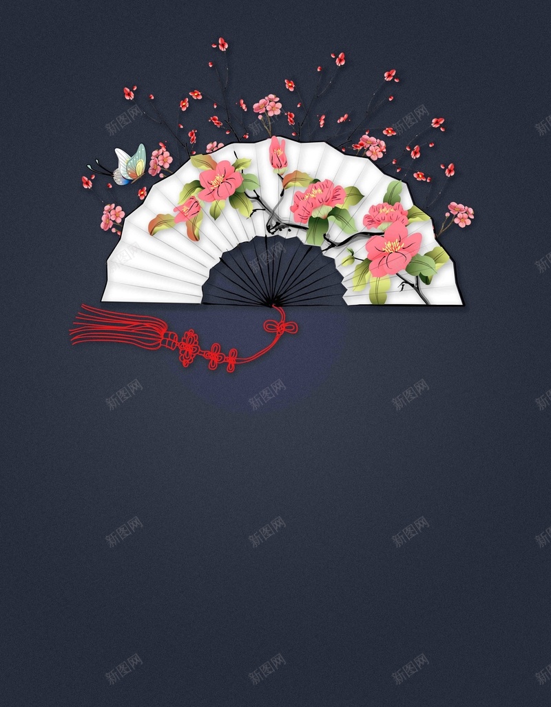 阳春三月最美桃花节海报背景模板psd设计背景_88icon https://88icon.com 扇子 手绘 最美 桃花 桃花节 海报 简约 背景 阳春三月 黑色