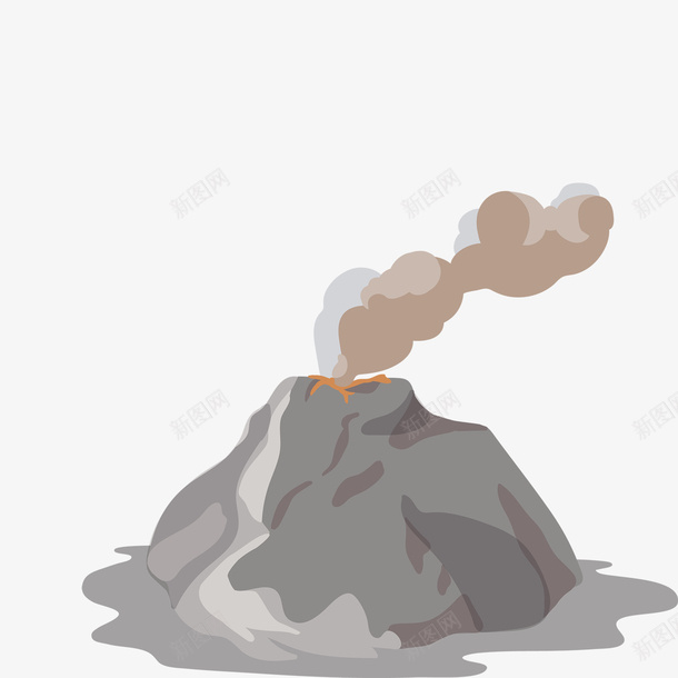 一个灰色火山矢量图eps免抠素材_88icon https://88icon.com 一个火山 火山 火山PNG 火山手绘 灰色 灰色火山 矢量图 矢量火山