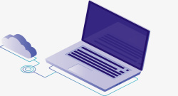 立体效果笔记本电脑矢量图素材