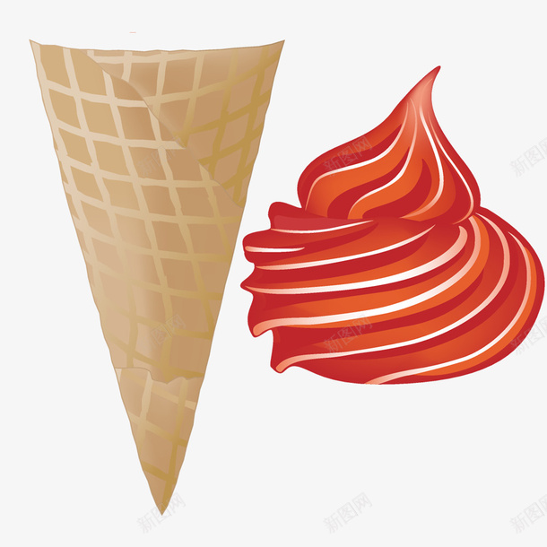 冰淇淋psd免抠素材_88icon https://88icon.com 儿童节 儿童节元素 冰淇淋 冷饮 卡通素材 手绘素材 蛋筒