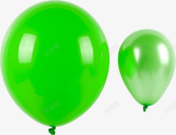 绿色大小气球png免抠素材_88icon https://88icon.com 12寸 5寸 优劣对比图 比大小 气球 派对