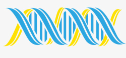 彩色双螺旋基因链矢量图素材