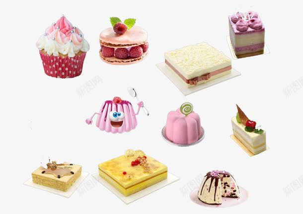 奶油蛋糕png免抠素材_88icon https://88icon.com 吃喝玩乐购 奶油 紫色 红色 蛋糕