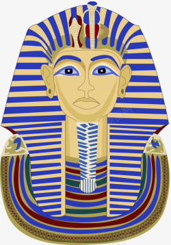 埃及神话中古典埃及法老神像高清图片