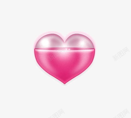 粉色爱心爱心图标PSD图标