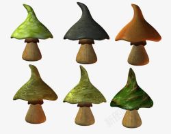 魔幻风格蘑菇素材