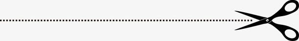 卡通剪刀虚线分割线png免抠素材_88icon https://88icon.com 分割线 剪刀 卡通 虚线