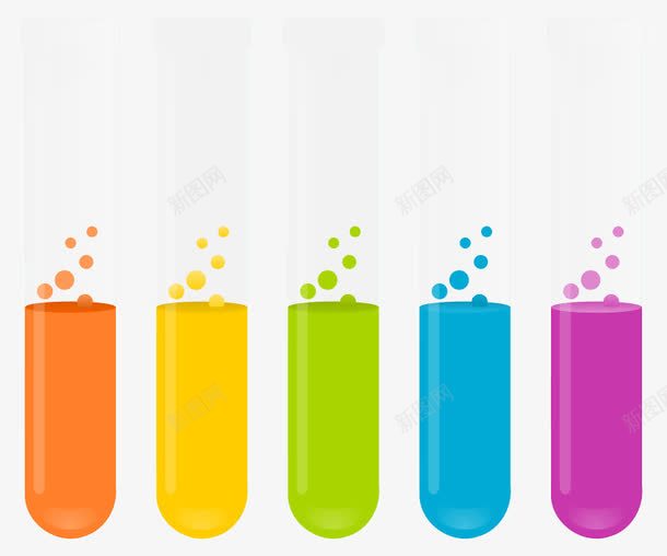 有质感的卡通彩色化学试管元素png免抠素材_88icon https://88icon.com 元素 化学 卡通 彩色 试管 质感