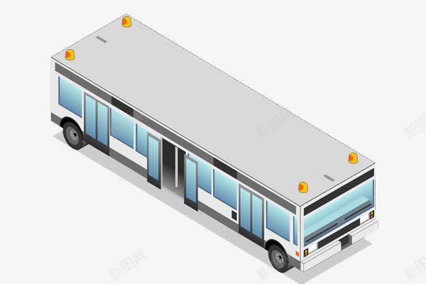 创意公交车png免抠素材_88icon https://88icon.com 交通工具 公交车 写实 卡通 拟物化