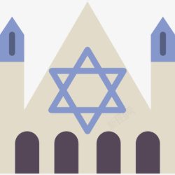 犹太教堂会堂图标高清图片