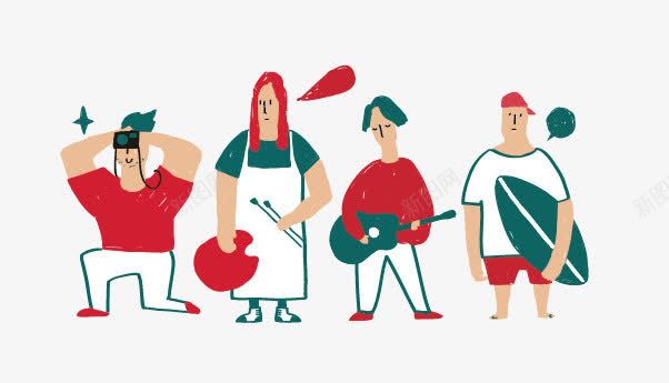 卡通兴趣班png免抠素材_88icon https://88icon.com 乐器 兴趣班 爱好 画画