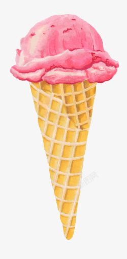 香芋粉色冰淇淋高清图片
