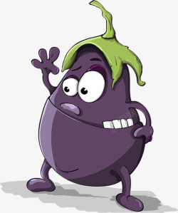 一个紫色茄子素材