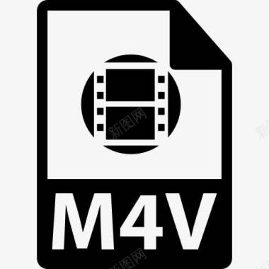 延伸路面M4V文件格式变图标图标