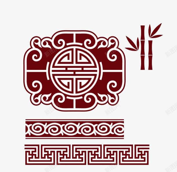 边框花纹角饰png免抠素材_88icon https://88icon.com 中国风 红色喜庆 花纹