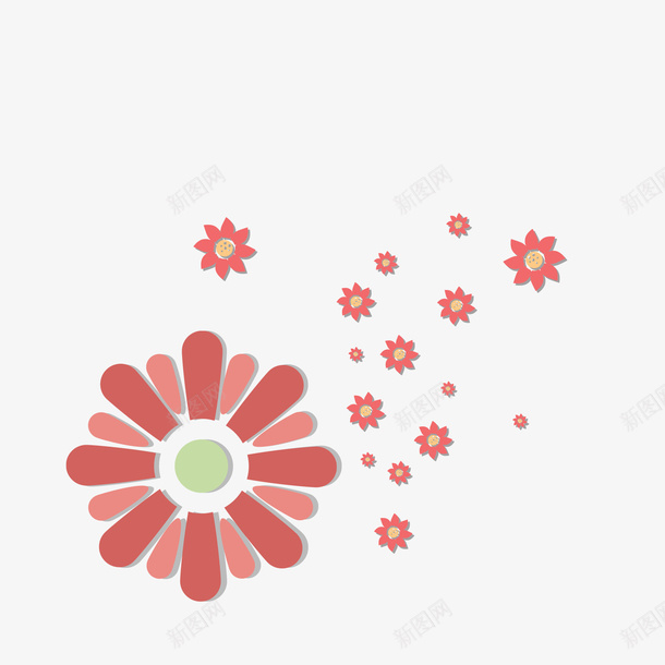 花朵小花矢量图ai免抠素材_88icon https://88icon.com 小花 粉色 花朵 矢量图