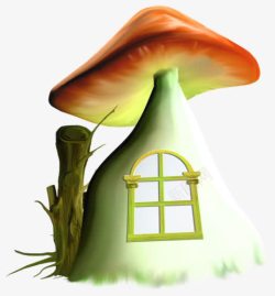 铇戣弴灞嫔瓙卡通蘑菇房子高清图片