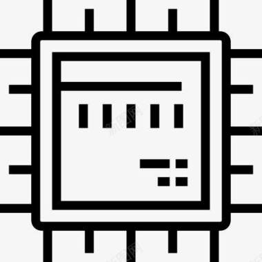 技术分类芯片图标图标
