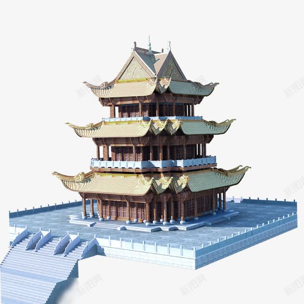 中国风建筑png免抠素材_88icon https://88icon.com 中国风 建筑 楼体 角楼