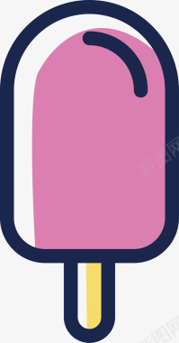 粉色房屋粉色雪糕标图标图标