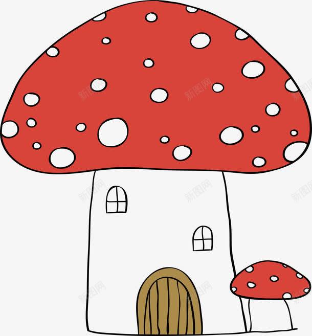 蘑菇小屋png免抠素材_88icon https://88icon.com png 卡通 卡通蘑菇 小房子