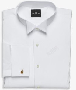 白色折好的衬衫素材