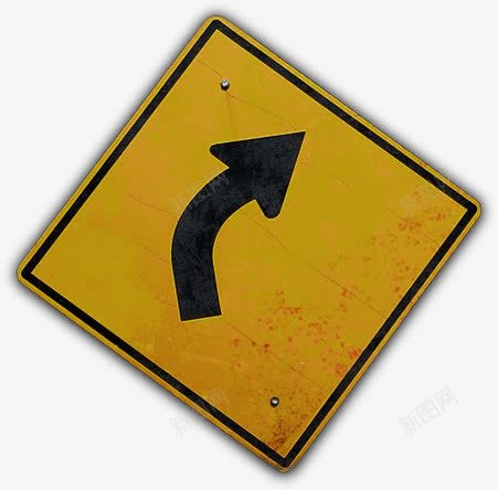 创意复古黄色的路标指示牌png免抠素材_88icon https://88icon.com 创意 复古 指示牌 路标 黄色