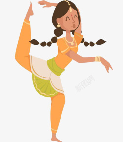 泰族练瑜伽的女子高清图片