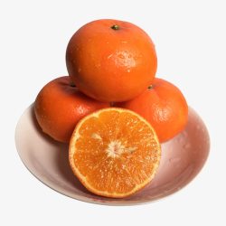 大果皇帝柑橘子贡柑实物素材