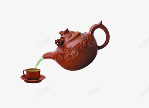 紫砂茶具png免抠素材_88icon https://88icon.com 紫砂 绿茶 茶具 茶壶 茶水