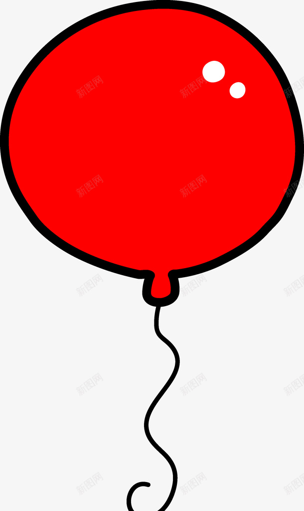 手绘儿童画卡通红色气球矢量图ai免抠素材_88icon https://88icon.com 儿童画 动物 卡通 可爱 小河马 手绘 气球 礼盒 红色气球 矢量图