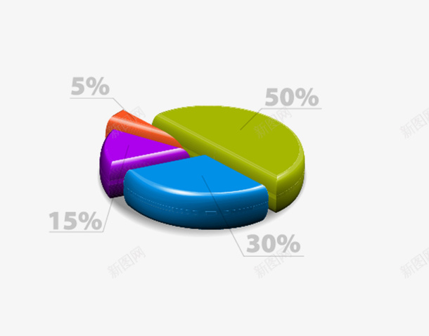 饼形图矢量图eps免抠素材_88icon https://88icon.com ppt元素 商务信息图表 饼形图 矢量图