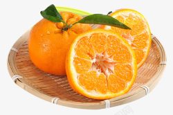 生鲜水果一篮橙子素材