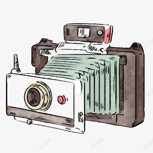 老式照相机png免抠素材_88icon https://88icon.com 复古 手绘相机 装饰 镜头