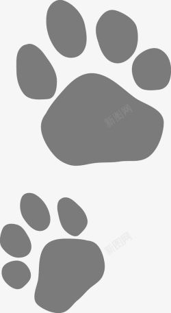 动物脚印矢量图素材