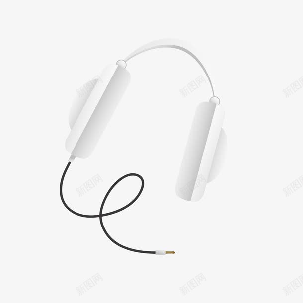 耳机耳线png免抠素材_88icon https://88icon.com 白色 耳机 耳线